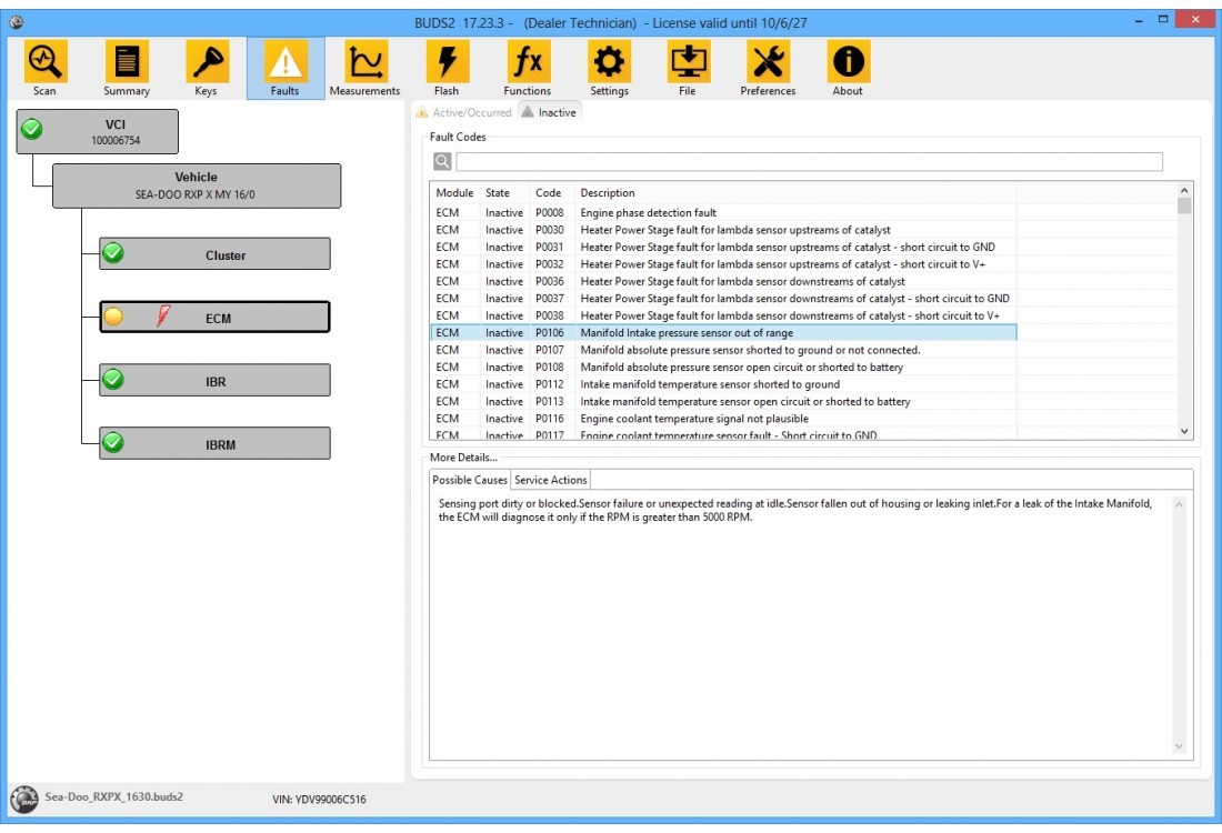 BUDS2 Dealer Technician License
