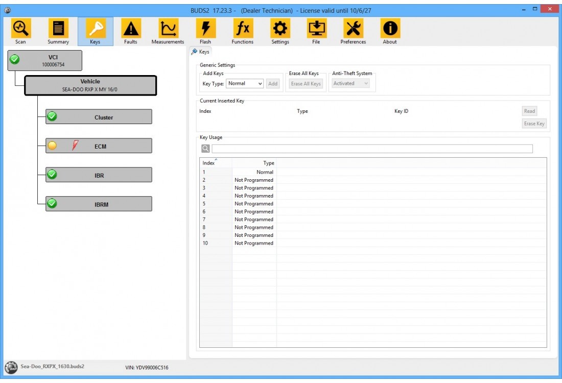 BUDS2 All Can-Am Dealers Technician License