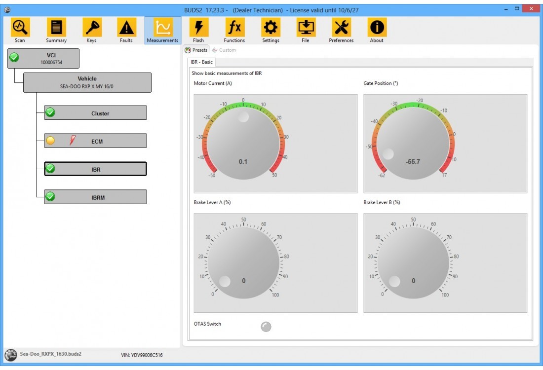 BUDS2 Dealer Technician License