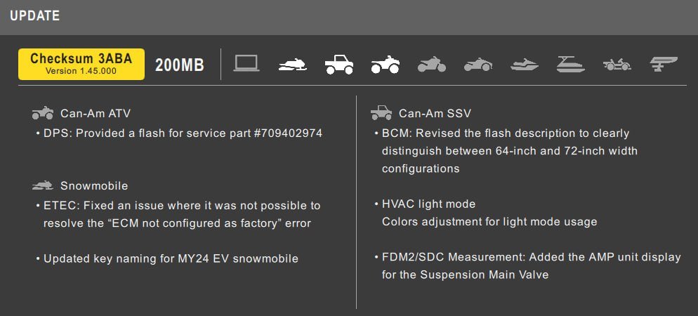BRP Releases BUDS3 Setup 3.08.009 (BA67) with New Firmware Database and Bug Fixes